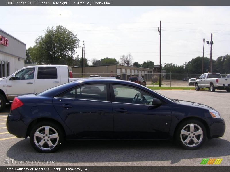 Midnight Blue Metallic / Ebony Black 2008 Pontiac G6 GT Sedan