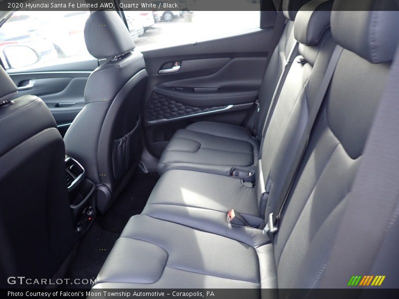 Quartz White / Black 2020 Hyundai Santa Fe Limited AWD