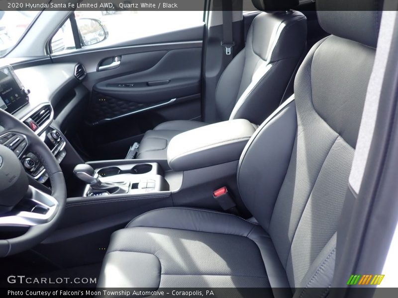Quartz White / Black 2020 Hyundai Santa Fe Limited AWD
