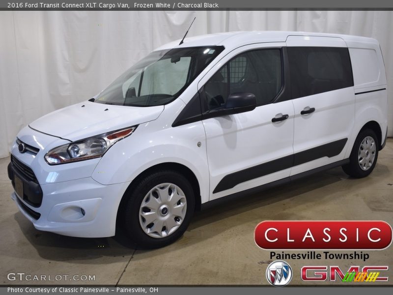 Frozen White / Charcoal Black 2016 Ford Transit Connect XLT Cargo Van