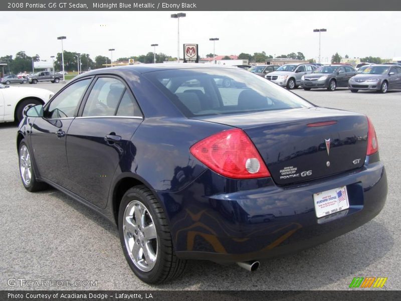 Midnight Blue Metallic / Ebony Black 2008 Pontiac G6 GT Sedan
