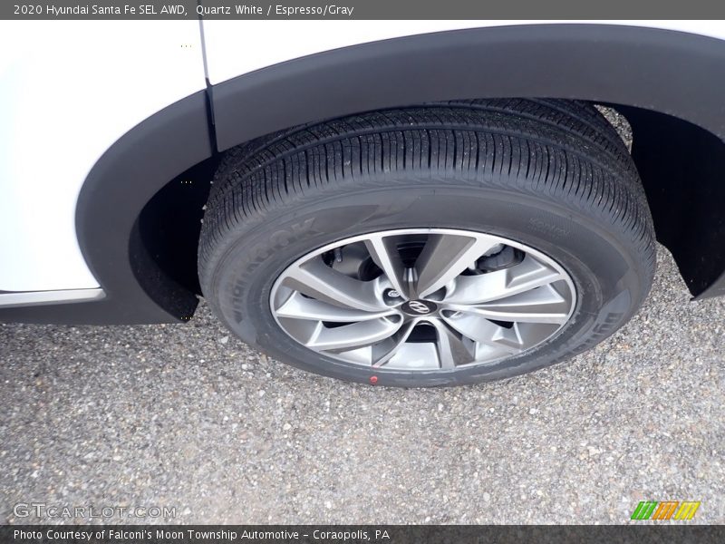 Quartz White / Espresso/Gray 2020 Hyundai Santa Fe SEL AWD