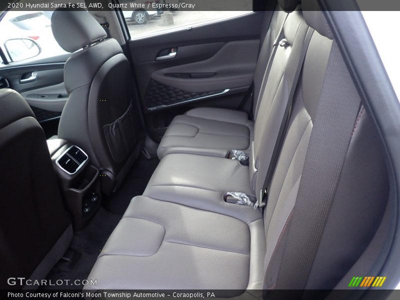 Quartz White / Espresso/Gray 2020 Hyundai Santa Fe SEL AWD