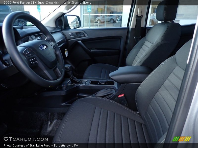 Front Seat of 2020 Ranger STX SuperCrew 4x4
