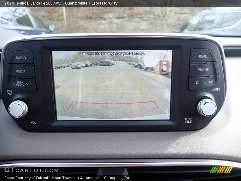Quartz White / Espresso/Gray 2020 Hyundai Santa Fe SEL AWD