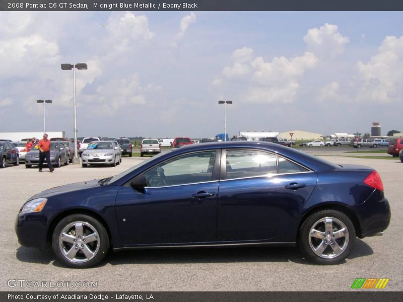 Midnight Blue Metallic / Ebony Black 2008 Pontiac G6 GT Sedan