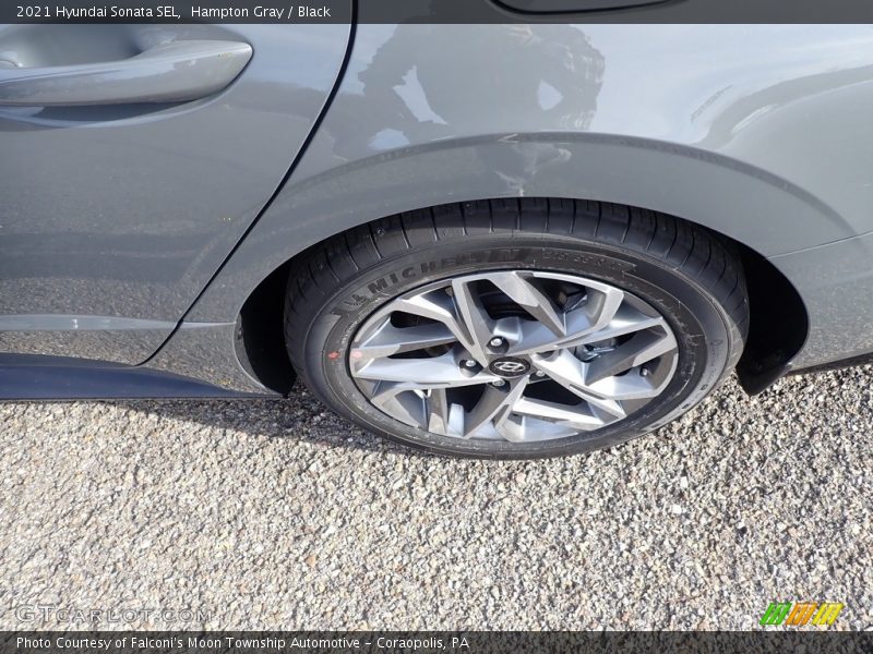 Hampton Gray / Black 2021 Hyundai Sonata SEL