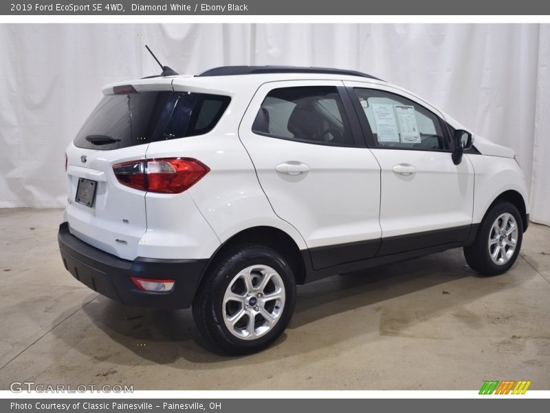 Diamond White / Ebony Black 2019 Ford EcoSport SE 4WD