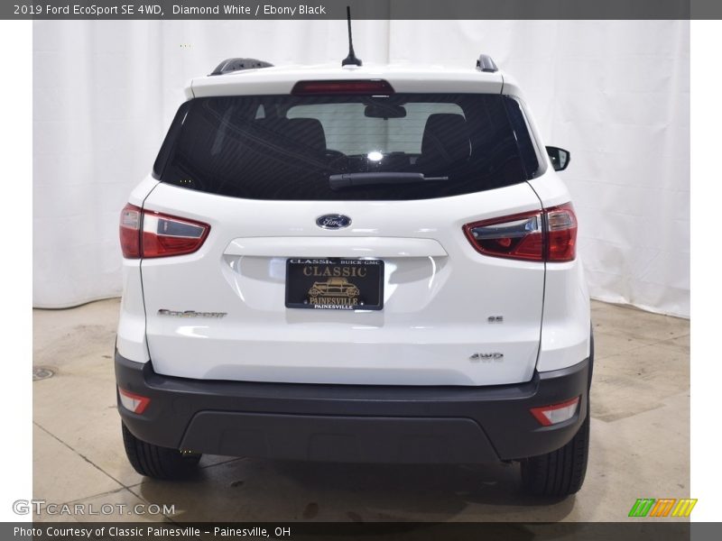 Diamond White / Ebony Black 2019 Ford EcoSport SE 4WD