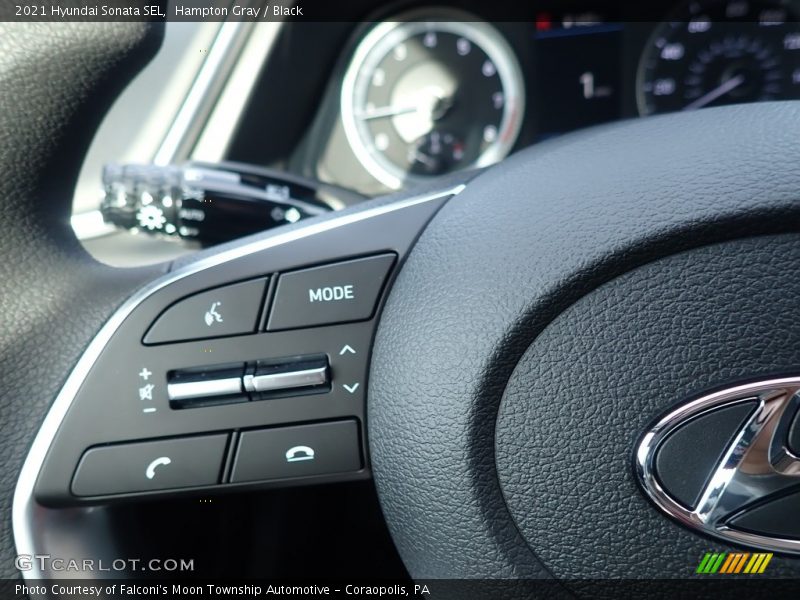 Hampton Gray / Black 2021 Hyundai Sonata SEL