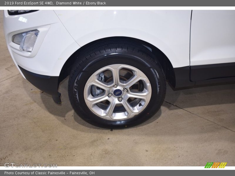 Diamond White / Ebony Black 2019 Ford EcoSport SE 4WD