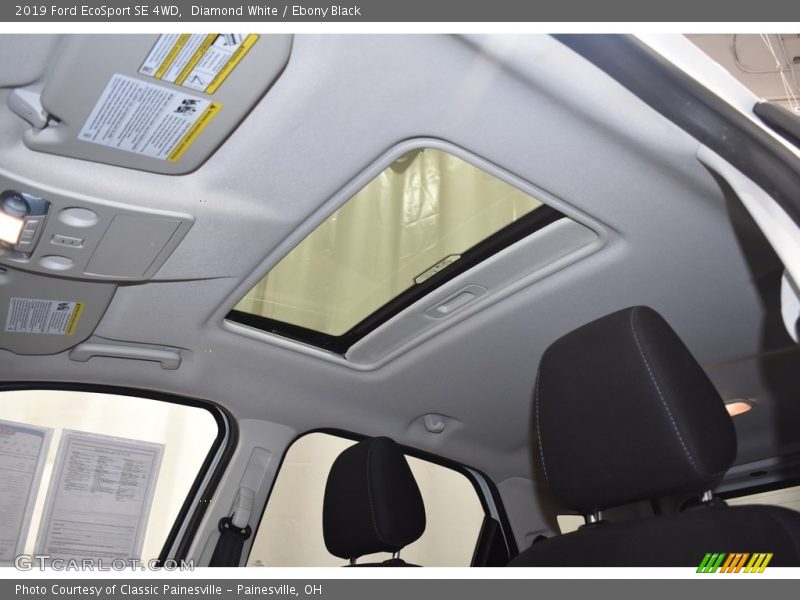 Diamond White / Ebony Black 2019 Ford EcoSport SE 4WD