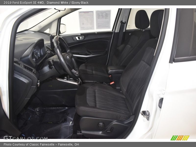 Diamond White / Ebony Black 2019 Ford EcoSport SE 4WD