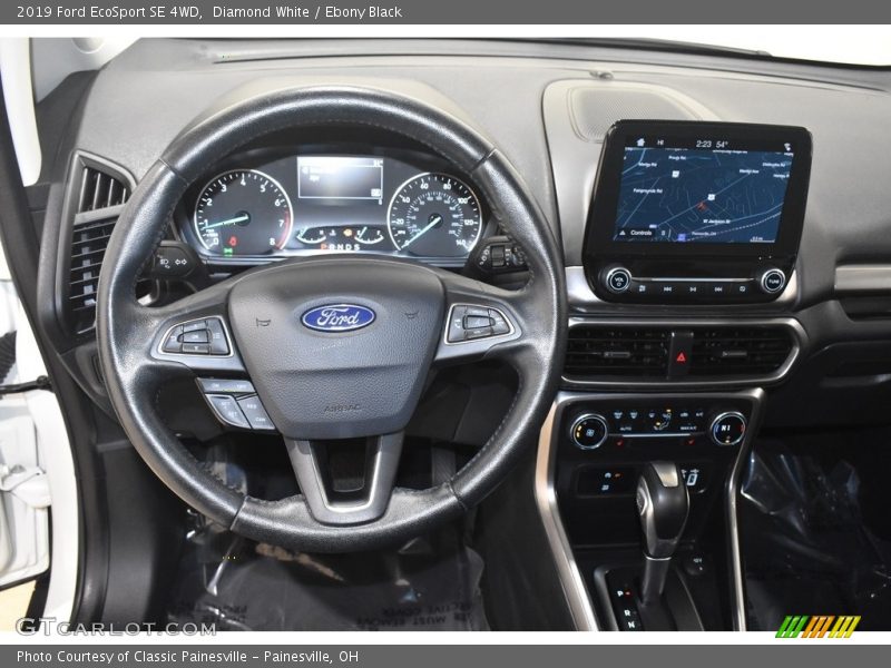 Diamond White / Ebony Black 2019 Ford EcoSport SE 4WD