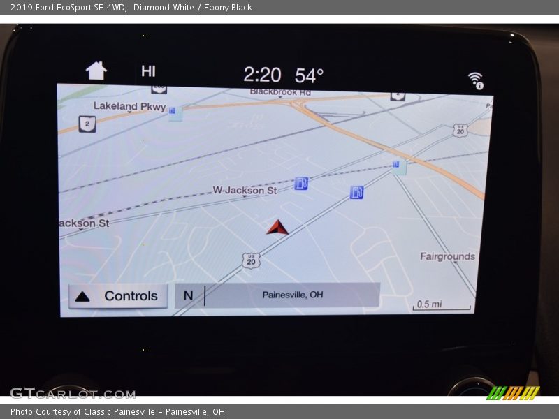 Diamond White / Ebony Black 2019 Ford EcoSport SE 4WD