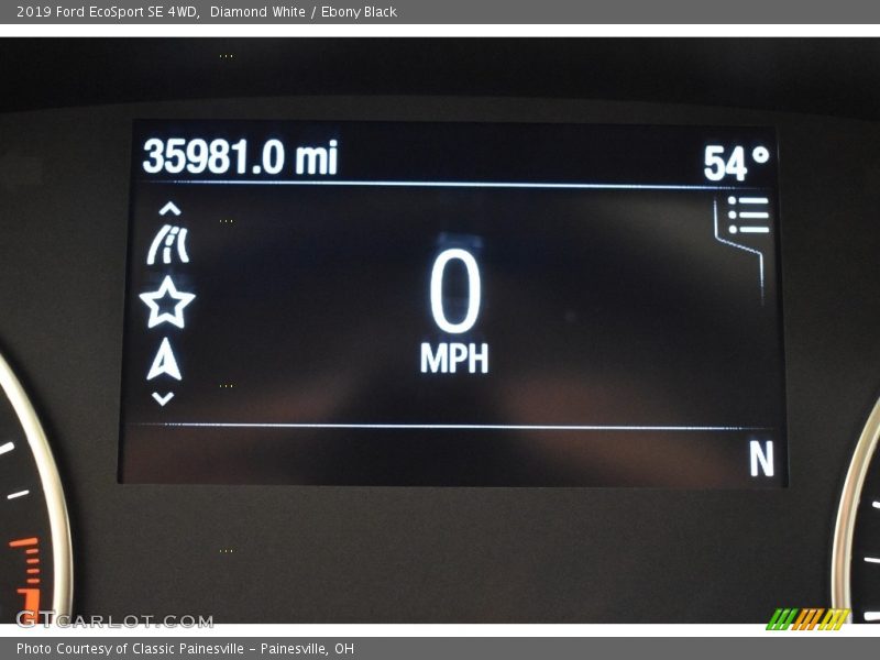 Diamond White / Ebony Black 2019 Ford EcoSport SE 4WD