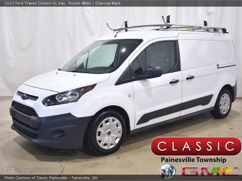 Frozen White / Charcoal Black 2017 Ford Transit Connect XL Van