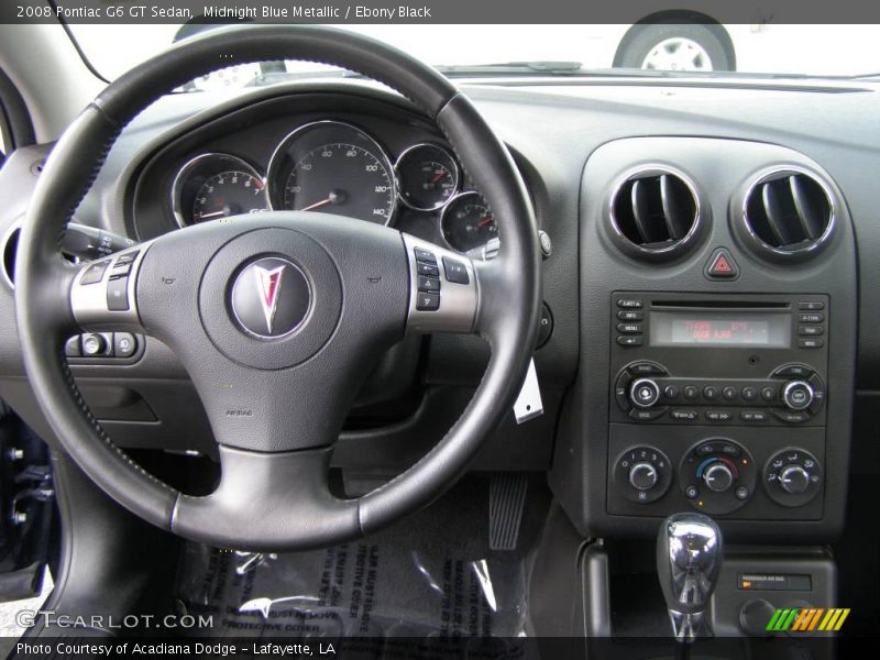 Midnight Blue Metallic / Ebony Black 2008 Pontiac G6 GT Sedan