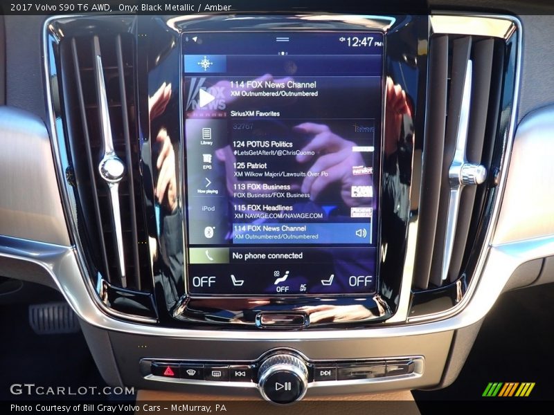 Controls of 2017 S90 T6 AWD