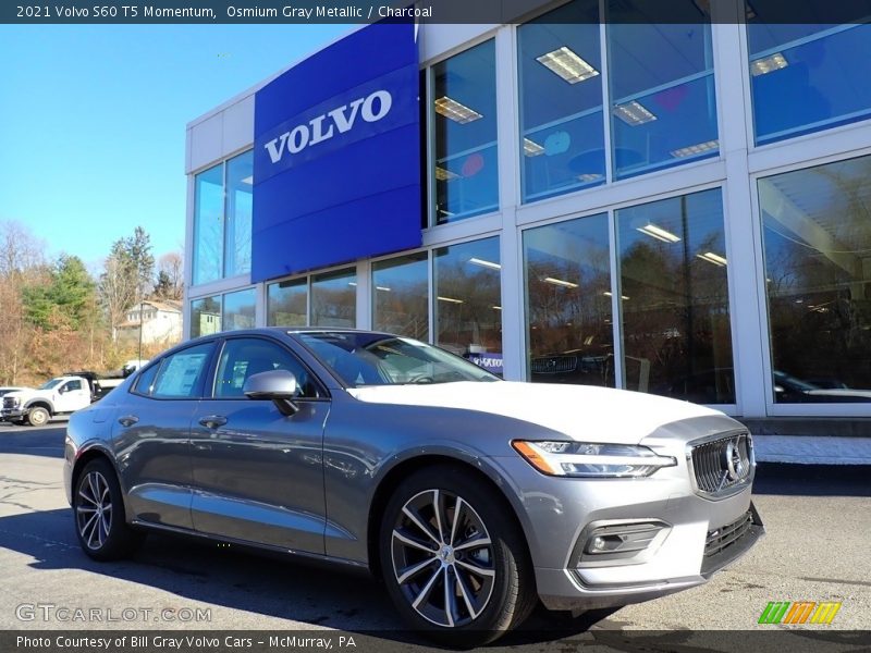 Osmium Gray Metallic / Charcoal 2021 Volvo S60 T5 Momentum