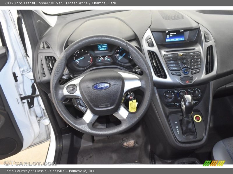 Frozen White / Charcoal Black 2017 Ford Transit Connect XL Van