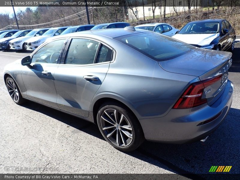 Osmium Gray Metallic / Charcoal 2021 Volvo S60 T5 Momentum