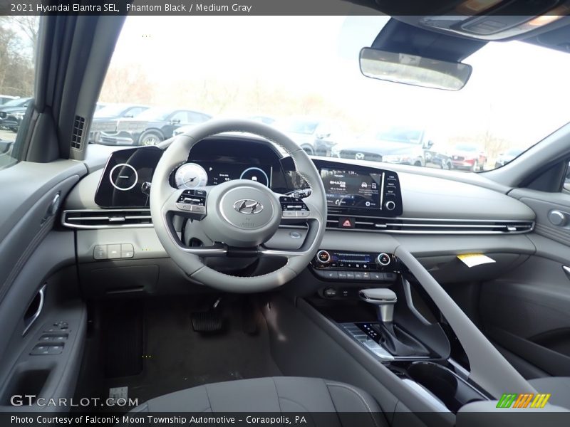 Phantom Black / Medium Gray 2021 Hyundai Elantra SEL