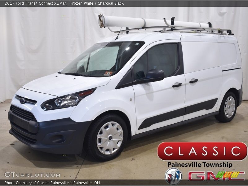 Frozen White / Charcoal Black 2017 Ford Transit Connect XL Van