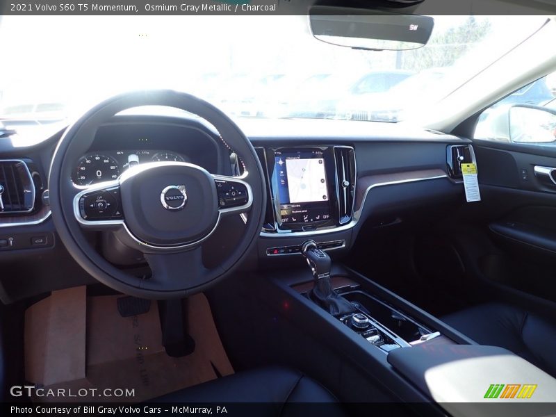 Osmium Gray Metallic / Charcoal 2021 Volvo S60 T5 Momentum