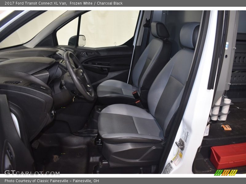 Frozen White / Charcoal Black 2017 Ford Transit Connect XL Van