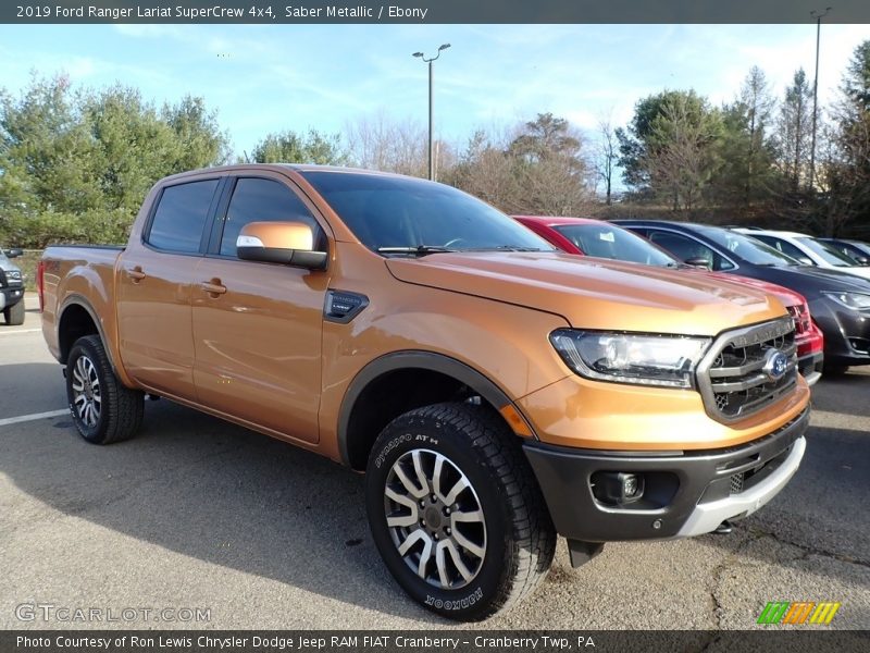 Saber Metallic / Ebony 2019 Ford Ranger Lariat SuperCrew 4x4