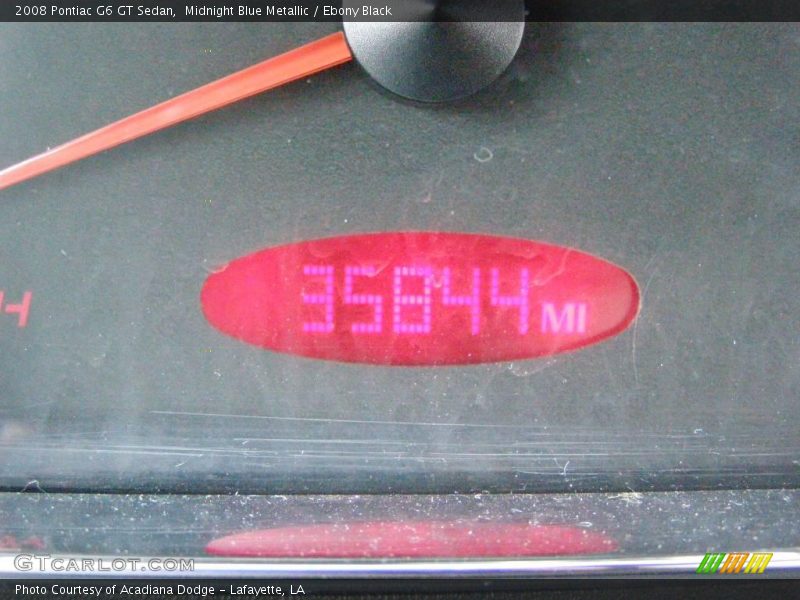 Midnight Blue Metallic / Ebony Black 2008 Pontiac G6 GT Sedan