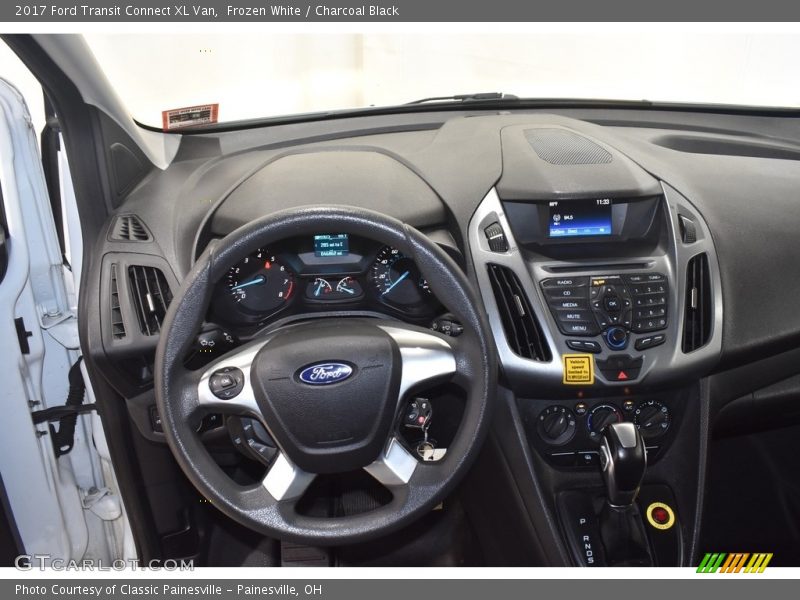 Frozen White / Charcoal Black 2017 Ford Transit Connect XL Van