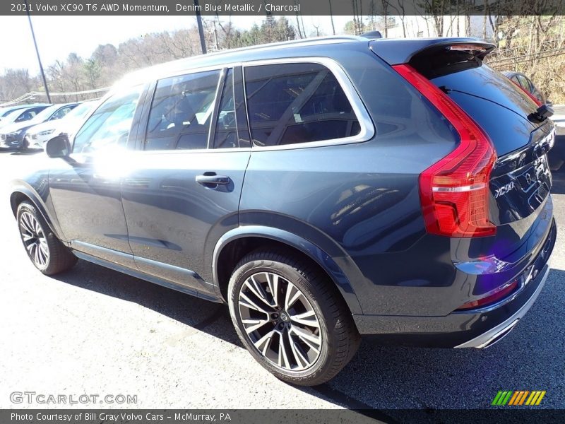 Denim Blue Metallic / Charcoal 2021 Volvo XC90 T6 AWD Momentum