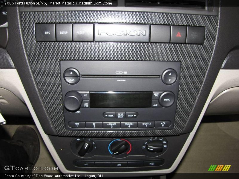 Merlot Metallic / Medium Light Stone 2006 Ford Fusion SE V6