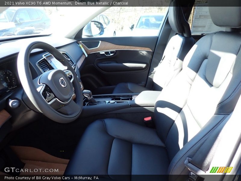 Denim Blue Metallic / Charcoal 2021 Volvo XC90 T6 AWD Momentum