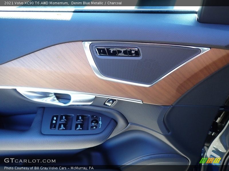 Denim Blue Metallic / Charcoal 2021 Volvo XC90 T6 AWD Momentum