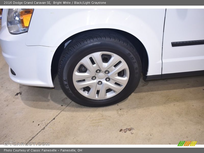 Bright White / Black/Light Graystone 2016 Dodge Grand Caravan SE