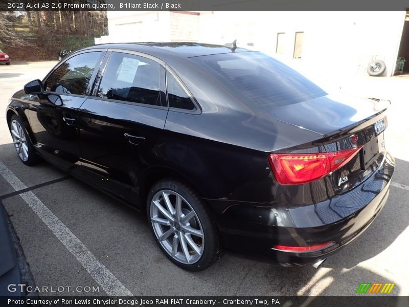 Brilliant Black / Black 2015 Audi A3 2.0 Premium quattro