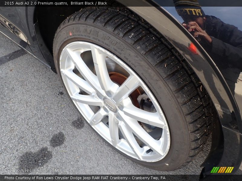 Brilliant Black / Black 2015 Audi A3 2.0 Premium quattro