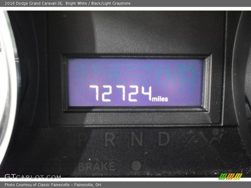 Bright White / Black/Light Graystone 2016 Dodge Grand Caravan SE