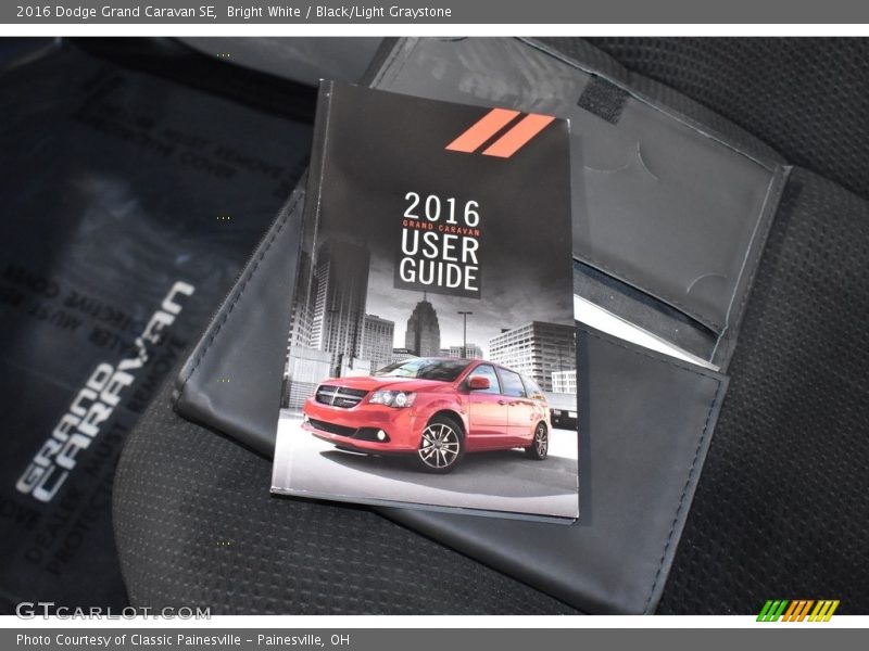 Bright White / Black/Light Graystone 2016 Dodge Grand Caravan SE