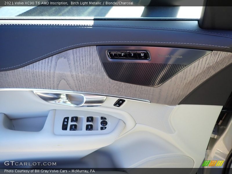 Birch Light Metallic / Blonde/Charcoal 2021 Volvo XC90 T6 AWD Inscription