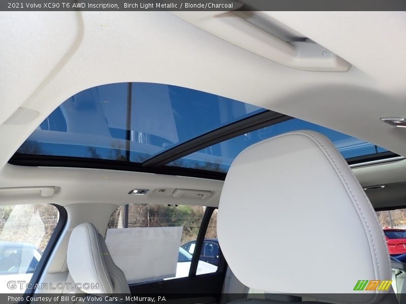 Birch Light Metallic / Blonde/Charcoal 2021 Volvo XC90 T6 AWD Inscription