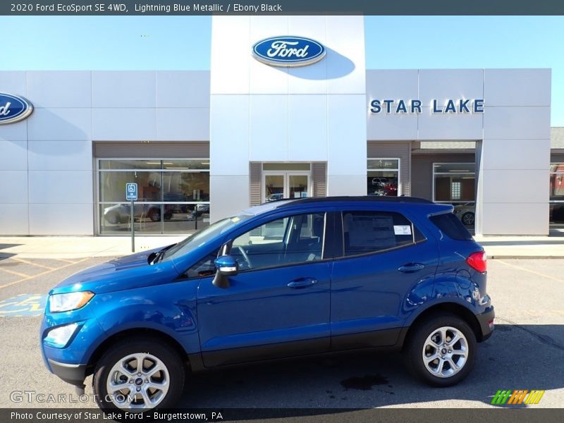 Lightning Blue Metallic / Ebony Black 2020 Ford EcoSport SE 4WD
