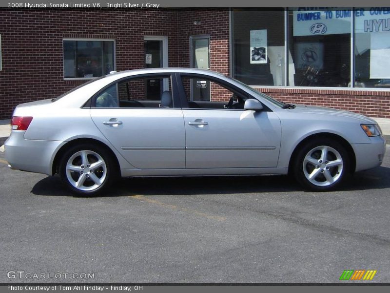 Bright Silver / Gray 2008 Hyundai Sonata Limited V6
