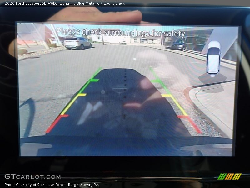 Lightning Blue Metallic / Ebony Black 2020 Ford EcoSport SE 4WD