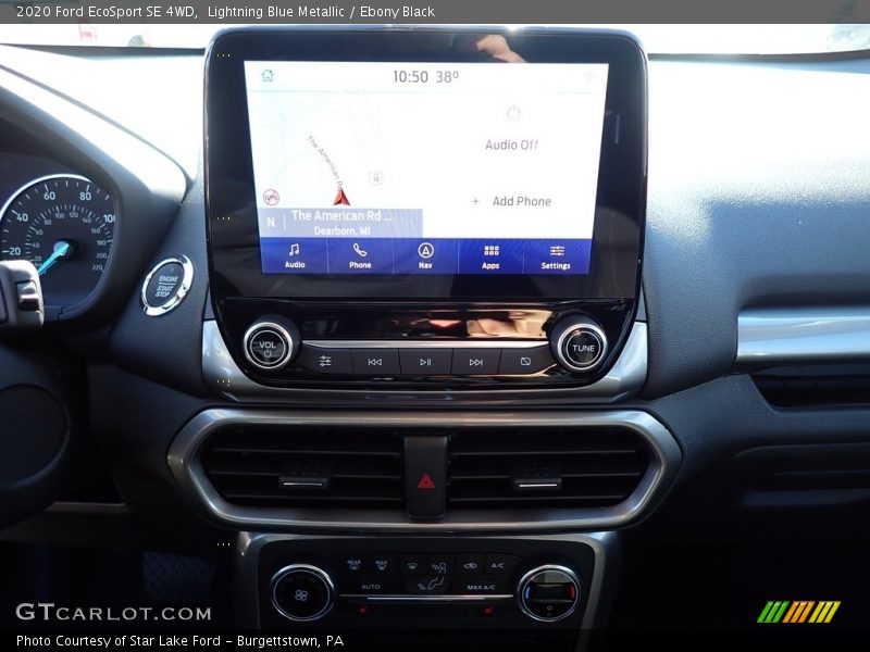 Lightning Blue Metallic / Ebony Black 2020 Ford EcoSport SE 4WD