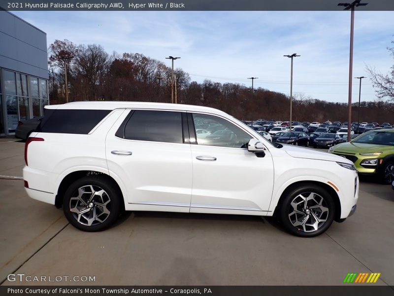 Hyper White / Black 2021 Hyundai Palisade Calligraphy AWD
