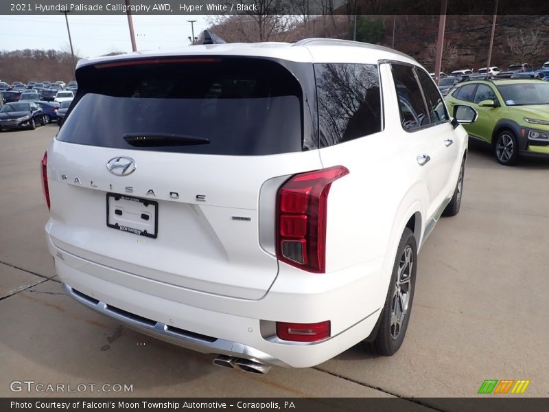 Hyper White / Black 2021 Hyundai Palisade Calligraphy AWD